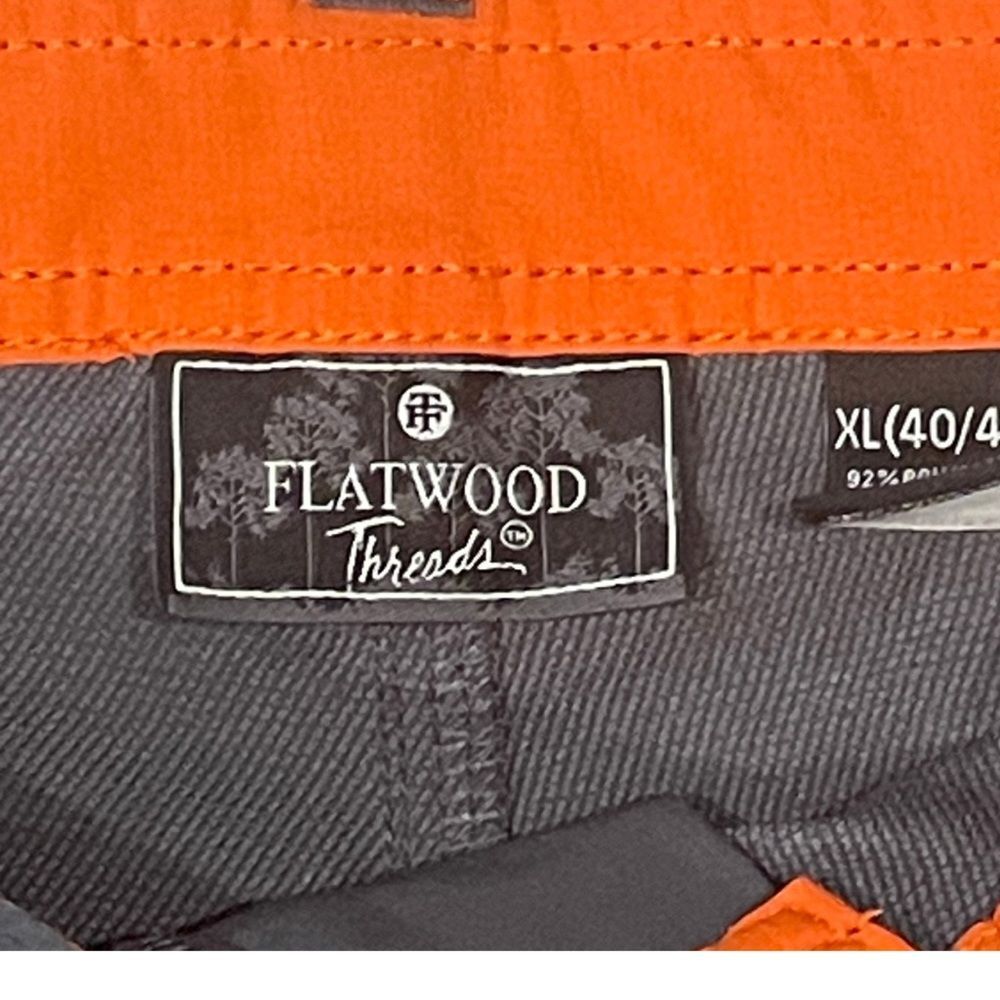 Flatwood Men’s Gray & Orange Athletic Shorts Size XL - Picture 8 of 8
